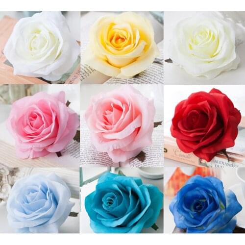 Simulation Rose head Silk flower heads DIY accessories wedding flowers head wedding Festive decorative Artificial flower