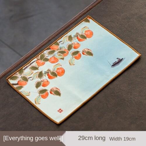 Chinese tea ceremony suede tea towel tea table towel rag Chinese absorbent pot towel Kung Fu tea set accessories