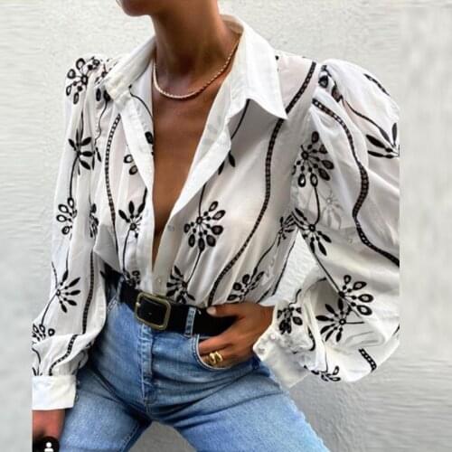 LLYGE Women's Shirts With Embroidery