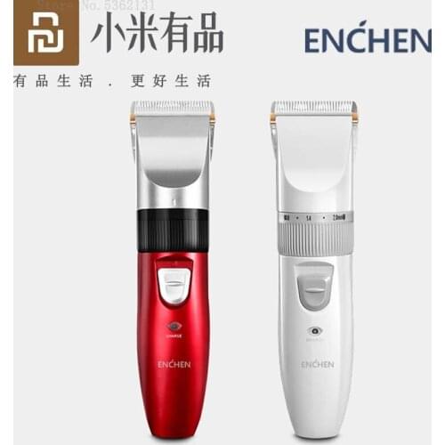 Youpin ENCHEN Sharp Mens Electric Hair Trimmer Cordless Hair Clippers Cutter For Adult Razor USB Rechargeable Ceramic Cutting