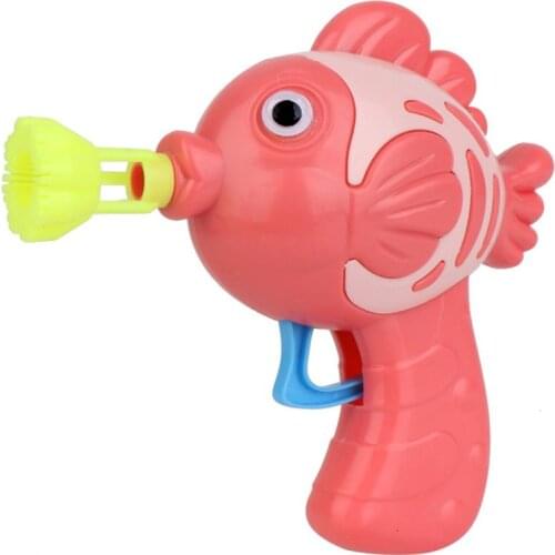 Cute Fish Soap Water Bubble Gun Bubble Blower Machine Toy For Kids Children Manu