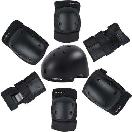 Protective Gear Set Skating Helmet Knee Pads Elbow Pads Wrist Protector for Kids Adults Cycling Roller Skating Rock Climbing