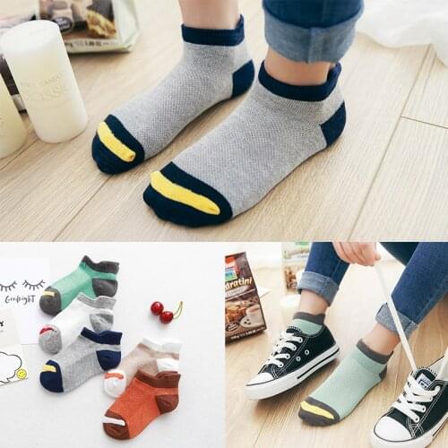 10Pcs/lot Spring Summer childrens socks Mesh Cotton Socks for a boy Striped Solid socks for children Girls Kids Sport Socks