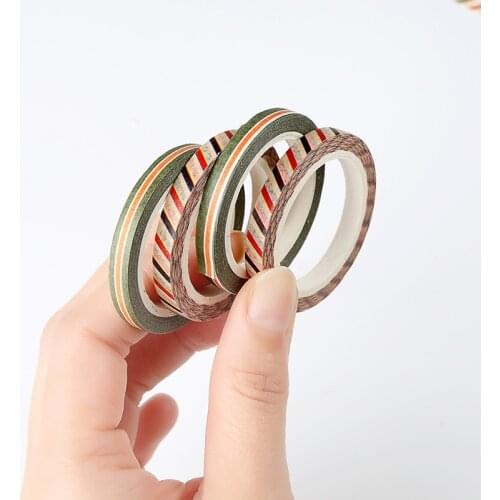 Retro Vintage Scrapbooking Material Washi Tape Journal DIY Photo Decorative Scotch Tape Sticker Stationery Supplies Kawai Maskii