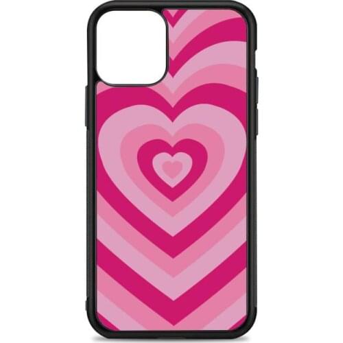 Latte Love Pink Phone Case for iPhone 12 mini 11 pro XS Max X XR 6 7 8 plus SE20 High quality TPU silicon and Hard plastic cover