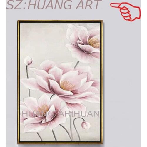 Handpainted Abstract Flower Art Oil Painting 100% Hand Drawn Home Good Wall Canvas Art Modern Bedroom Showpieces Paintings