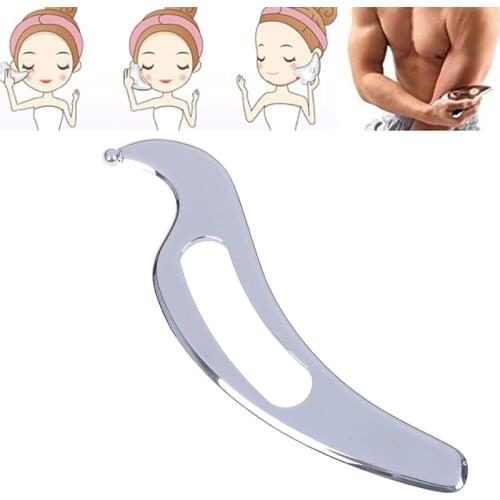Handed Stainless Steel Scraping Board Body Scrapper Plate for Release Pain Relief Guasha Plate Tools Body Massage Relaxation