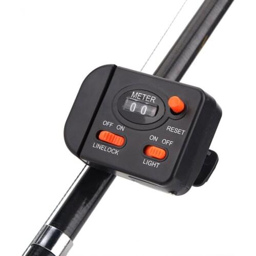 Fishing Line Counter Fishing Line Depth Finder Length Gauge Counter Clip-on Rod With Digital Display For Outdoor Fishing Tools
