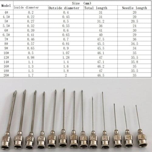 10pcs stainless steel needles for animals injection syringe vaccination vet farm tools poultry livestock veterinary use farming