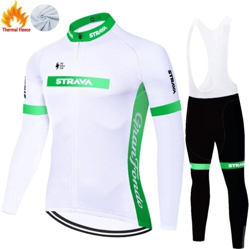 Strava Winter Thermal Fleece Camisa Masculina Ropa Equipo Maillot Hombre Cycling Jersey Ciclismo Roupa Ciclismo Masculino