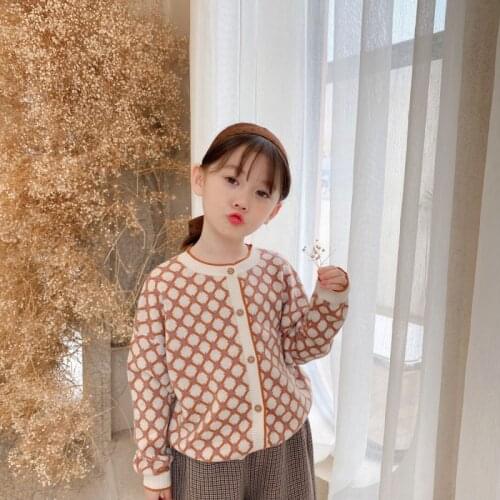 Girl Sweater Kids Knitting Outwear Tops 2021 Soft Fleece Thicken Warm Winter Autumn Overcoat Homewear Formal Children Clothing