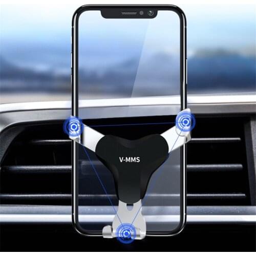 Universal Air Vent in Car Mobile Phone Holder Stand For iPhone X XS For Dropshipping Smartphone No Magnetic Auto Support