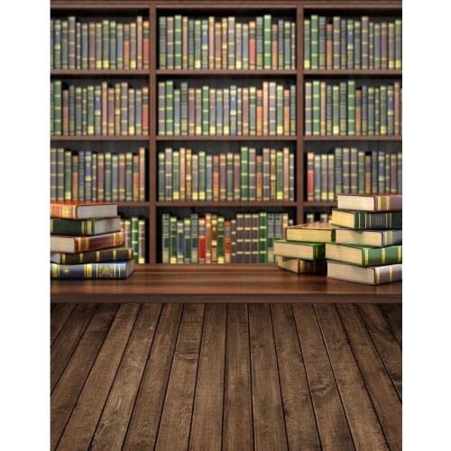 Study room books photo backgrounds vinyl school library photography backdrops of photographer studio props photophones S-2188