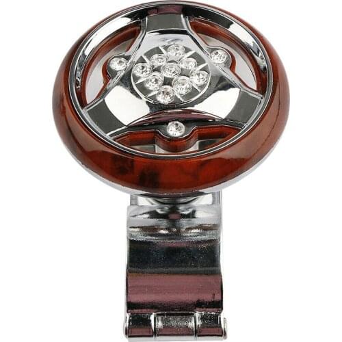 Aid Steering Wheel Booster Anti-Slip Car Electroplating Knob Ball Power Handle Rotation