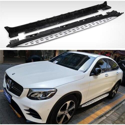 High Quality Pedal Running Board Side Step Bar Door Fixed Nerf For Mercedes-Benz GLC Coupe C253 GLC200 GLC260 GLC300 2016-2020