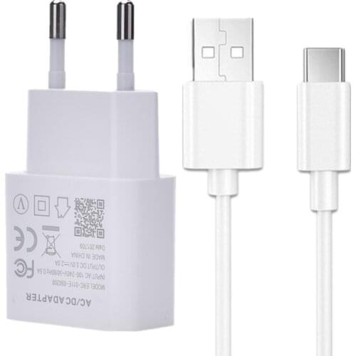 Honor 8 8S 9 9X Pro 10 20 8A EU Travel Charger for Huawei P20 Pro P30 Mate 30 Lite P10 Quick Fast Charge Adapter Charging Cable