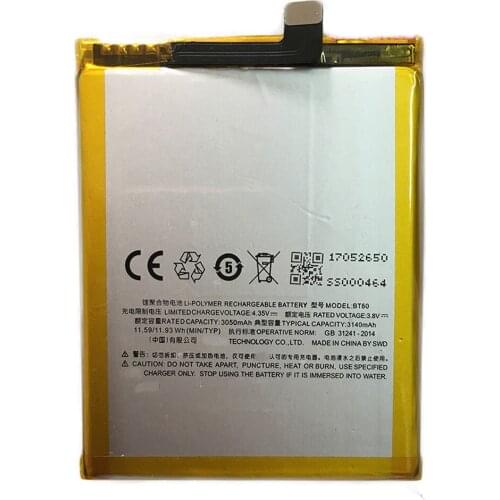 10pcs/lot 3450mAh Brand New BT50 Battery ForMeizu Metal M57A M57AU MA01 Meilan M1 Battery Batteries