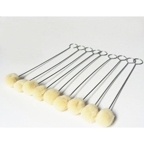 20pcs Leather Wool Balls Painting Brush Assisted Dyeing Leather Dauber Tool Leather Dyeing Brush Sponge Paint Brush