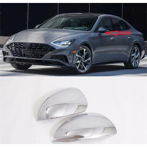 2019 2020 Car Rear View Mirror Cover Cap Side Mirror Cover Trim Car Styling Accessories For Hyundai Sonata Sensuous DN8