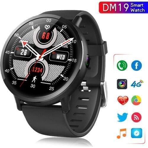2021 LTE 4G DM19 Smartwatch Andriod 7.1 8.0MP MTK6739 1GB 16GB IP67 Waterproof Fitness Tracker Heart Rate