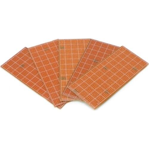 5 Pcs 6.5x14.5cm Stripboard Veroboard Uncut PCB Platine Single Side Circuit Board