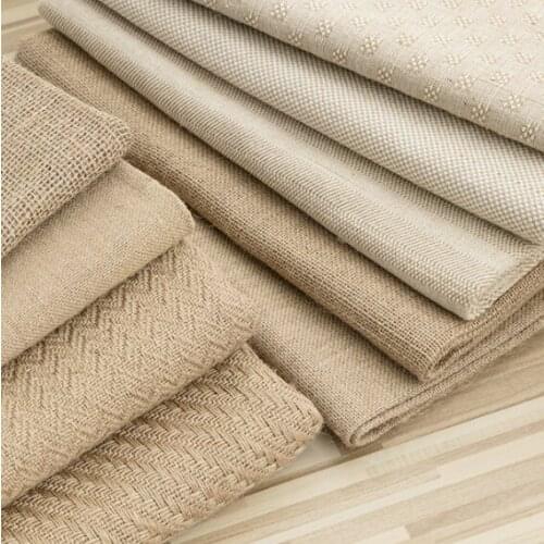 50cm * 150cm / Piece, Natural Yellow Linen Cloth, Sofa, Home Decoration, Bag, Tablecloth, Curtain Fabric, DIY Manual Material
