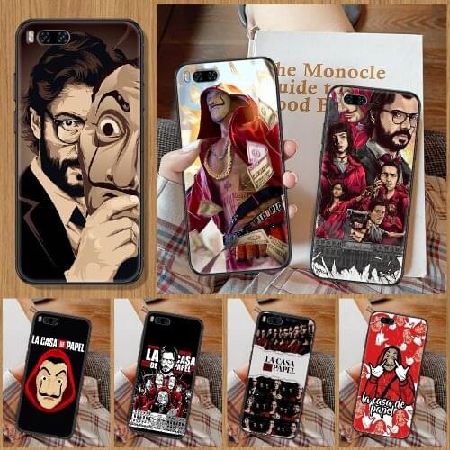 Money Heist House Paper TV Phone Case For Xiaomi Mi Note 8 9 10 11 9T 10T A3 Lite Pro Ultra black painting hoesjes pretty coque