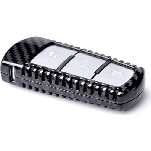 Carbon Fiber Car Remote Smart Key Case Cover For VW Volkswagen CC Magotan Universal Remote Key Flip Folding Key Shell Case Fob