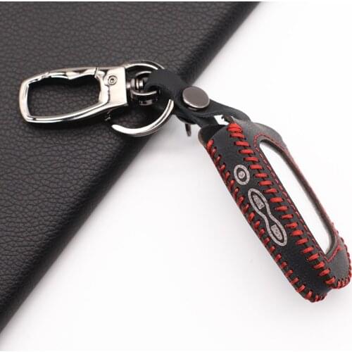 DXL4950 2-Way Russian Version Alarms for Pandora DXL 4950 DX-90BT DX-91 Carrying Genuine Leather Case Cover Protect Shell