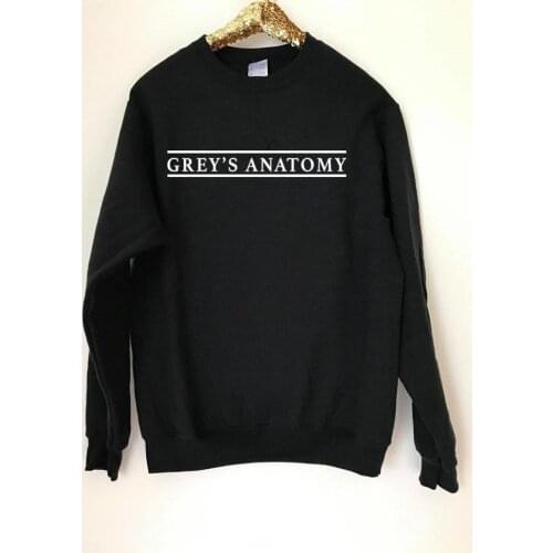 Sweatshirt Tumblr Jumper Aesthetic Hoodies Long Sleeve Top Greys Anatomy Sweatshirt Unisex You're My Favorite Person Grey Sloan