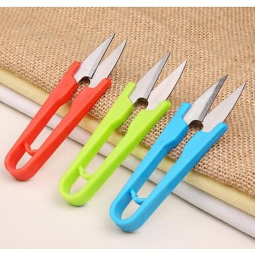 Electroplating Spring Thread Clippers Tailor Scissors Cross Stitch Scissors U - Shaped Super Sharp Thread Cutting Scissors