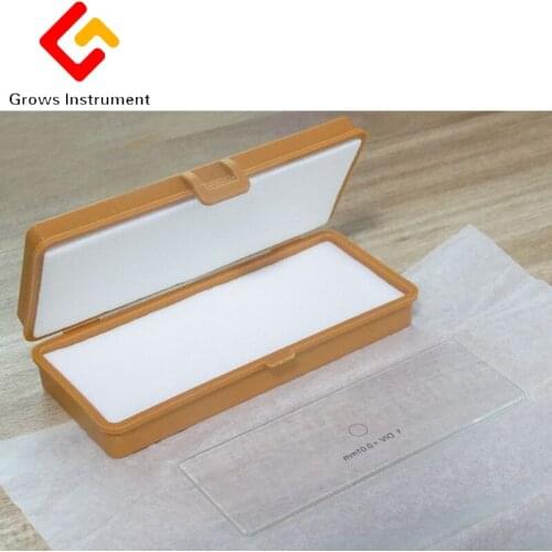 J10015 5~10mm Micrometer (Lens With Microscope Stage) C Type 0.01mm Platform Micrometer Micrometer Experiment Equipment