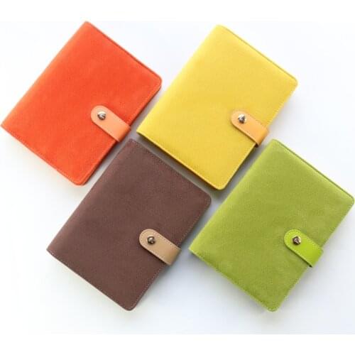 Domikee Cute hardcover office school 6 rings refillable binder notebook stationery,A6 binder planner agenda organizer gift swrap