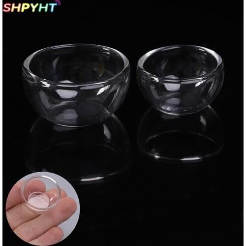 1:12 Dollhouse Miniature Glass Fruit Bowl Salad Bowl Mini Soup Plate Kitchen Accessories New and high quality Mini Soup Plate