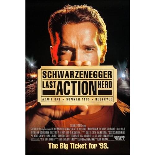 Arnold Schwarzenegger Last Action Hero Movie Art print Silk poster Home Wall Decor