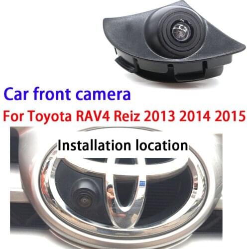 Parking Accessories Logo Car Front Camera For Toyota RAV4 Reiz 2013 2014 2015 Waterproof Night Vision CCD HD + high quality
