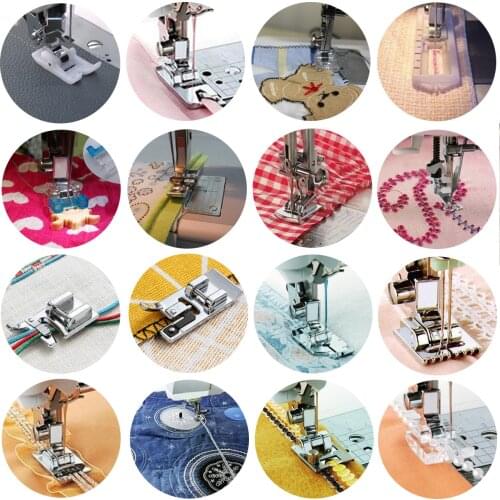 New Hot 36styles Domestic Sewing Machine Accessories Presser Foot Feet Kit Set Hem Foot Spare Parts For Brother Singer Janome