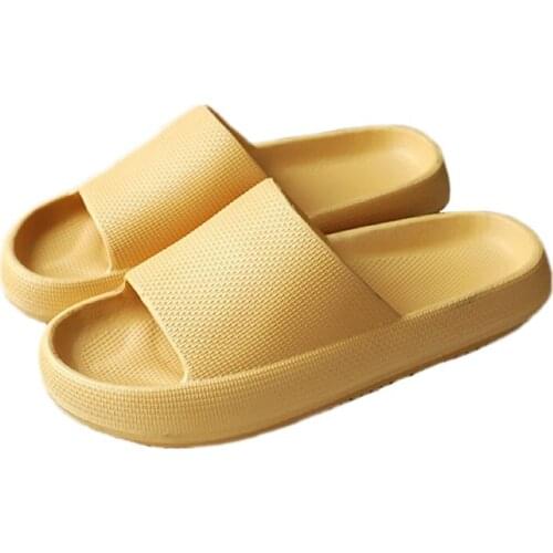 Women Thick Platform Slippers Summer Beach Eva Soft Sole Slide Sandals Leisure Men Ladies Indoor Bathroom Anti-slip Shoes