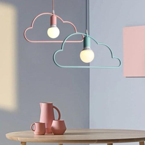 Modern Iron Clouds LED Pendant Lights Home Deco Pending Lighting Living Room Children Room Bedroom Hanging Light Kitchen Lamps