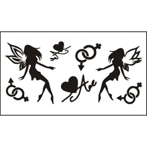 5PCS/lot Temporary Tattoo Sticker Egle Boday Stickers Waterproof Environmental Protection Stage Props Art Makeup Stickers