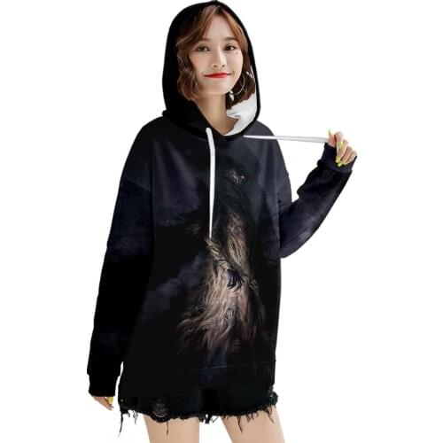 2021 Hoodie Women Halloween Ghost Print Long-sleeved Harajuku Sweatshirts Casual Pullover Hoodies Clothing O-neck Lady