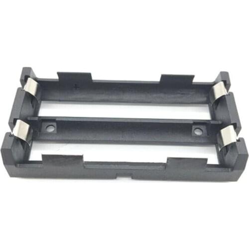 1Pcs/lot High Quality THM 2 X 18650 Battery Storage Box Plastic Batteries Case With Bronze Pins