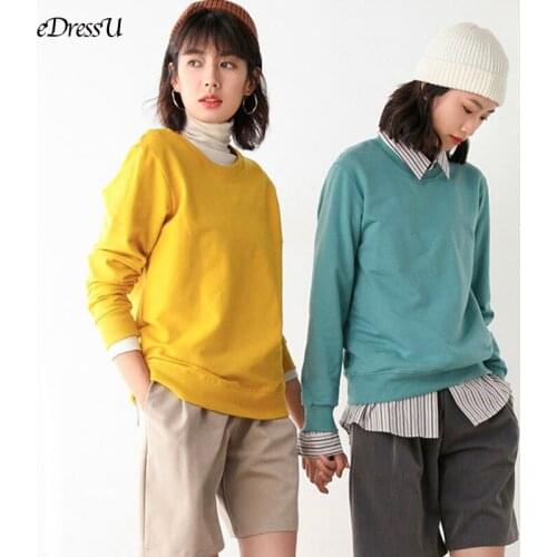 100% Cotton Sweatshirt Lovers Hoodie Plus Size Jumper M-5XL Pullover Women Korean Casual Loose Sport Shirt Daily Wear HW-8