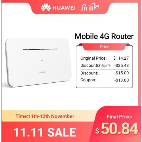 2020 New Arrival HUAWEI 4G Router LTE Router Sim Card Router WiFi Hotspot NFC Connect CPE 300Mbps Access Point Multi-Language