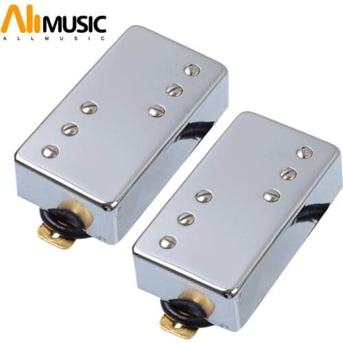 ALLMusic Two Line 6 Hole Electric Guitar Humbucker Pickup for LP Guitar Chrome