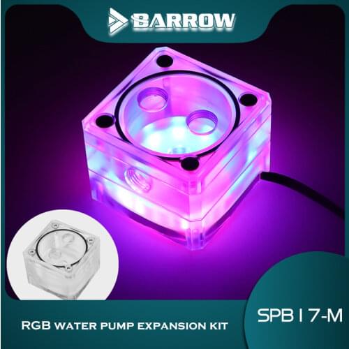 Barrow Mini ITX Water Pump Expansion Part ,Pump Box MOD used For ITX Case,Acrylic Reservoir 5V 3PIN AURA SPB17-M