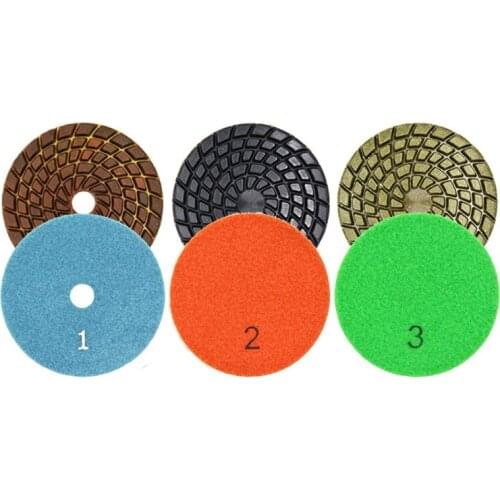 Diamond Resin 3-Step Polishing Pad Stone 6 MM Thick Marble Terrazzo Refurbished Ground Concrete Cured Floor