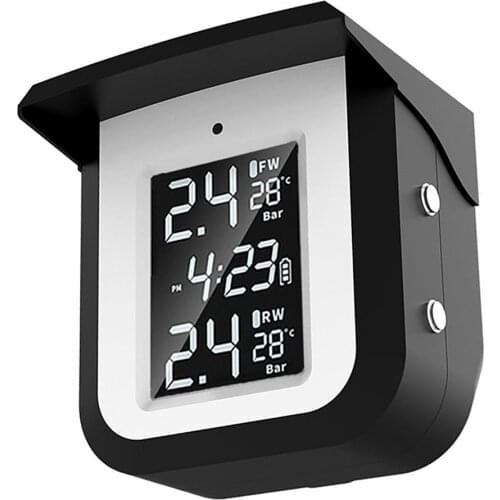 TPMS Motorcycle Tire Pressure Monitor Solar Wireless External Locomotive Electric Vehicle Detector Waterproof High-precision