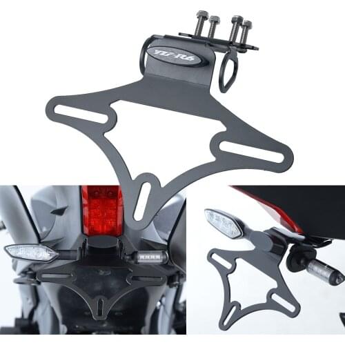 For Yamaha R6 YZF-R6 2017 2018 2019 2020 Motorcycle License Plate Holder Fender Eliminator Registration Plate LED Light