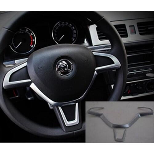 For Skoda Rapid Spaceback Rapid Yeti Car steering wheel decoration sequins car interior